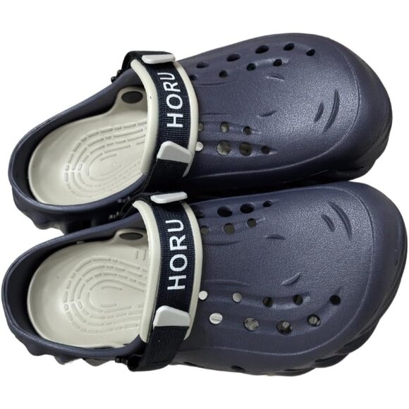 Horu Unisex Blue Lightweight Breathable Foam Slides Non Slip Shoes For Nursing - Picture 5 of 6